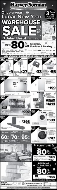 Harvey-Norman-Warehouse-Sale-195x650 Now till 8 Jan 2023: Harvey Norman Warehouse Sale