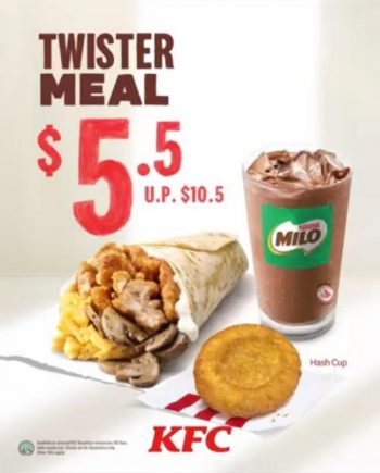 KFC-Breakfast-Twister-Meal-Promo-350x435 4 Jan 2023 Onward: KFC Breakfast Twister Meal Promo