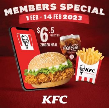 KFC-Zinger-Meal-for-6.50-Promotion-350x349 1-14 Feb 2023: KFC Zinger Meal for $6.50 Promotion