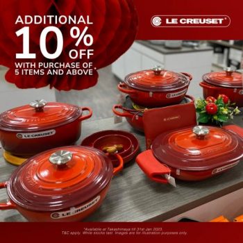 Le-Creuset-Chinese-New-Year-Sale-at-Takashimaya-1-350x350 24-31 Jan 2023: Le Creuset Chinese New Year Sale at Takashimaya