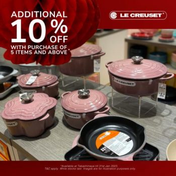 Le-Creuset-Chinese-New-Year-Sale-at-Takashimaya-2-350x350 24-31 Jan 2023: Le Creuset Chinese New Year Sale at Takashimaya