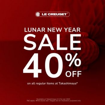 Le-Creuset-Chinese-New-Year-Sale-at-Takashimaya-350x350 24-31 Jan 2023: Le Creuset Chinese New Year Sale at Takashimaya