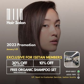 MIIN-Hair-Salo-Special-Promo-at-Isetan-350x350 1-31 Jan 2023: MIIN Hair Salon Special Promo at Isetan