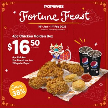 Popeyes-Chinese-New-Year-Fortune-Feasts-Promotion-350x350 16 Jan-11 Feb 2023: Popeyes Chinese New Year Fortune Feasts Promotion