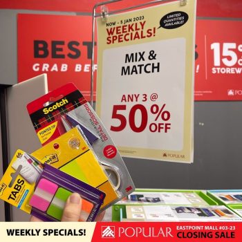 Popular-Bookstores-Warehouse-Sale-Clearance-in-Singapore-014-Stationery-Books-Discounts-Promotion-Shopping-For-Back-to-School-350x350 Now till 15 Jan 2023: Popular Bookstore Closing Sale Warehouse Clearance Discounts up to 90% at Eastpoint Mall