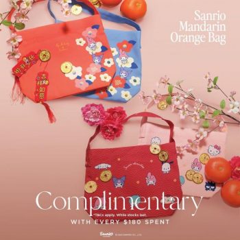Sanrio-Store-CNY-Free-Sanrio-Characters-Mandarin-Orange-Bags-Promotion-350x350 9 Jan 2023 Onward: Sanrio Store CNY Free Sanrio Characters Mandarin Orange Bags Promotion