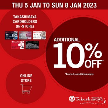 Takashimaya-Cardholders-Exclusive-Deal-350x350 5-8 Jan 2023: Takashimaya Cardholders Exclusive Deal