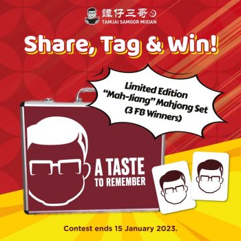 TamJai-SamGor-Share-Tag-Win-Contest-350x350 Now till 15 Jan 2023: TamJai SamGor Share, Tag & Win Contest