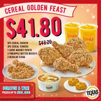 Texas-Chicken-CNY-Cereal-Feasts-Promotion-350x350 27 Jan 2023 Onward: Texas Chicken CNY Cereal Feasts Promotion