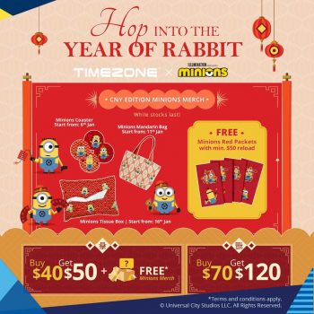Timezone-CNY-Edition-Minions-Special-1-350x350 11-18 Jan 2023: DON DON DONKI Anniversary Deal at City Square Mall