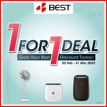 BEST-Denki-Sharp-1-For-1-Deal-350x350 Now till 31 Mar 2023: BEST Denki  Sharp 1 For 1 Deal