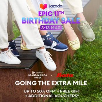 Bata-Lazada-EPIC-11th-Birthday-Sale-350x350 3-13 Mar 2023: Bata Lazada EPIC 11th Birthday Sale