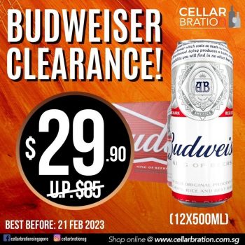 Cellarbration-Budweiser-Clearance-Sale-350x350 3 Feb 2023 Onward: Cellarbration Budweiser Clearance Sale
