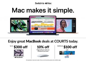 Courts-MacBook-Promo-with-Citibank-350x251 Now till 31 Mar 2023: Courts MacBook Promo with Citibank