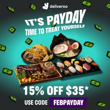 Deliveroo-Pay-Day-Treat-Deal-350x350 Now till 28 Feb 2023: Deliveroo  Pay Day Treat Deal