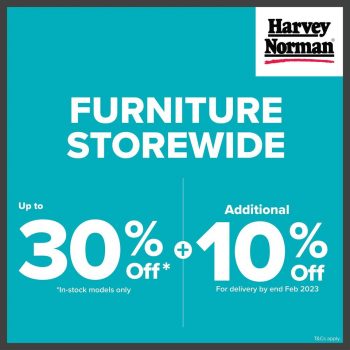 Harvey-Norman-Furniture-Sale-350x350 Now till 28 Feb 23: Harvey Norman Furniture Sale
