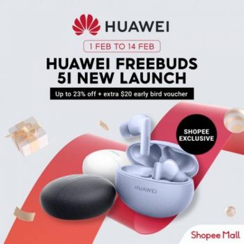 Huawei-Freebuds-5I-Shopee-New-Launch-Promotion-350x350 1-14 Feb 2023: Huawei Freebuds 5I Shopee New Launch Promotion