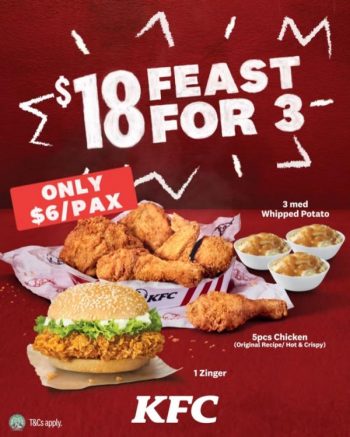 KFC-18-Feast-For-3-Promotion-350x437 6-12 Feb 2023: KFC $18 Feast For 3 Promotion