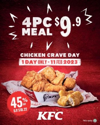 KFC-Chicken-Crave-Day-4pc-Meal-Promo-350x437 11 Feb 2023: KFC Chicken Crave Day 4pc Meal Promotion