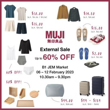 MUJI-External-Sale-350x350 6-12 Feb 2023: MUJI External Sale! Up to 60% off Garment & Household Items
