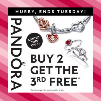 Pandora-Buy-2-Get-3rd-Free-Promotion-350x350 Now till 14 Feb 2023: Pandora Buy 2 Get 3rd Free Promotion