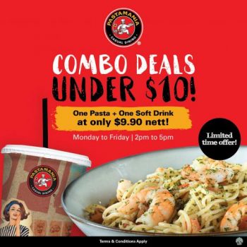 PastaMania-Pasta-Soft-Drink-Combo-only-9.90-Promotion-350x350 1 Feb 2023 Onward: PastaMania Pasta + Soft Drink Combo only $9.90 Promotion