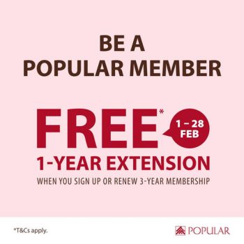 Popular-Free-1-Year-Membership-Extension-350x350 1-28 Feb 2023: Popular Free 1 Year Membership Extension
