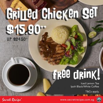 Secret-Recipe-Grilled-Chicken-Set-Promo-at-VivoCity-350x350 14 Feb 2023 Onward: Secret Recipe Grilled Chicken Set Promo at VivoCity