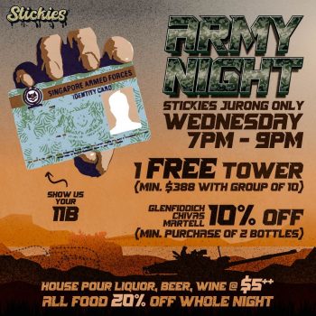 Stickies-Bar-Army-Night-350x350 14 Feb 2023 Onward: Stickies Bar Army Night