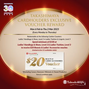 Takashimaya-Cardholders-Exclusive-Voucher-Reward-3-350x350 6 Feb-2 Mar 2023: Takashimaya Cardholders Exclusive Voucher Reward