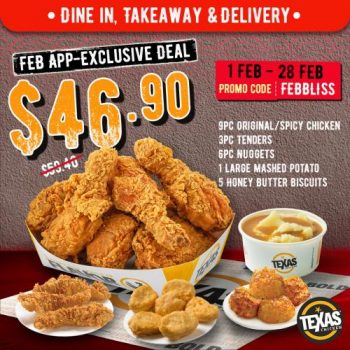 Texas-Chicken-February-App-Exclusive-Deals-Promotion-350x350 1-28 Feb 2023: Texas Chicken February App-Exclusive Deals Promotion