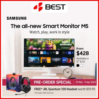 BEST-Denki-Samsung-Smart-Monitor-350x350 27 Mar-9 Apr 2023: BEST Denki Samsung Smart Monitor Promo