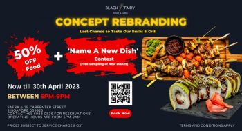 Black-Fairy-Sushi-Grill-50-off-Promo-with-Safra-350x190 29 Mar-30 Apr 2023: Black Fairy Sushi & Grill 50% off Promo with Safra