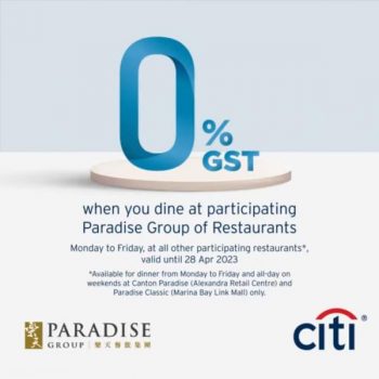 Citibank-Paradise-Group-0-GST-Promotion-350x350 Now till 28 Apr 2023: Citibank Paradise Group 0% GST Promotion