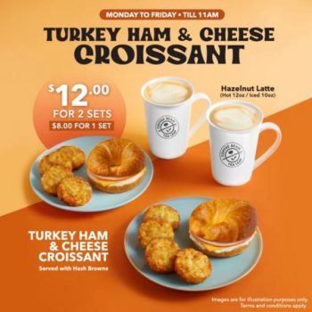 Coffee-Bean-Breakfast-Turkey-Ham-Cheese-Croissant-Promotion-350x350 1 Mar 2023 Onward: Coffee Bean Breakfast Turkey Ham & Cheese Croissant Promotion