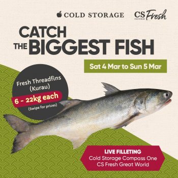 Cold-Storage-Fresh-Threadfin-kurau-Promo-350x350 4-5 Mar 2023: Cold Storage Fresh Threadfin (kurau) Promo