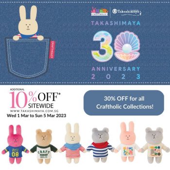 Craftholic-30-off-Promo-at-Takashimaya-350x350 1-5 Mar 2023: Craftholic 30% off Promo at Takashimaya