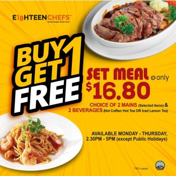 Eighteen-Chefs-Buy-1-Get-1-Promo-350x350 27 Mar 2023 Onward: Eighteen Chefs Buy 1 Get 1 Promo