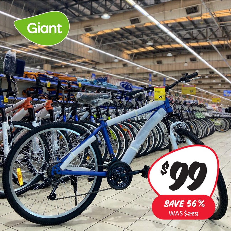 Giant supermarket sales bicycle