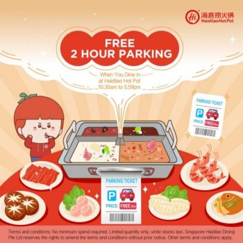 Haidilao-Free-Parking-Promotion-at-Bedok-Mall-350x350 Now till 30 Mar 2023: Haidilao Free Parking Promotion at Bedok Mall