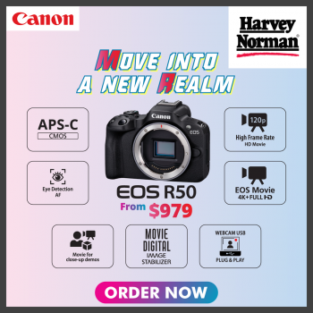 Harvey-Norman-Canon-EOS-R50-Sale-1-350x350 Now till 31 Mar 2023: Harvey Norman Canon EOS R50 Sale
