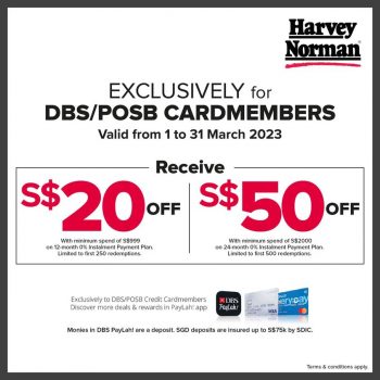 Harvey-Norman-DBS-POSB-Cardmembers-Promo-350x350 Now till 31 Mar 2023: Harvey Norman DBS/POSB Cardmembers Promo