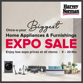 Harvey-Norman-Home-Appliances-Furnishings-Expo-Sale-350x350 9-20 Mar 2023: Harvey Norman Home Appliances & Furnishings Expo Sale