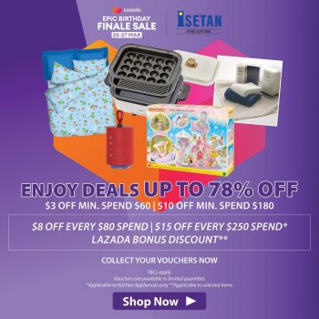 Isetan-Finale-Sale-on-Lazada-350x350 Now till 27 Mar 2023: Isetan Finale Sale on Lazada