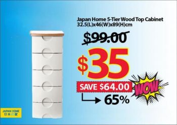 Japan-Home-5-Tier-Wood-Top-Cabinet-Promotion-350x247 Now till 22 Mar 2023: Japan Home 5-Tier Wood Top Cabinet Promotion