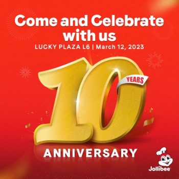 Jollibee-10th-Anniversary-Promotion-350x350 12-25 Mar 2023: Jollibee 10th Anniversary Promotion
