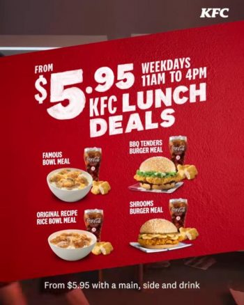 KFC-Weekday-Lunch-Deals-350x438 1 Mar 2023 Onward: KFC Weekday Lunch Deals