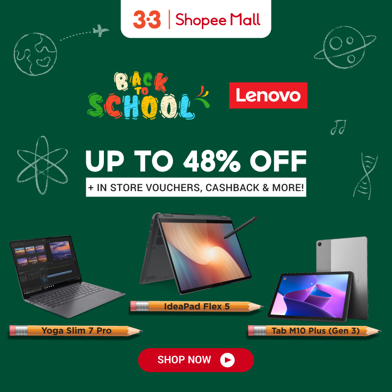 313 Mar 2023 Lenovo Back to School Promo on Shopee SG