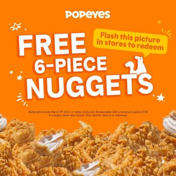 Popeyes-Buttermilk-Chicken-Nuggets-Special-350x350 Now till 11 Mar 2023: Popeyes Buttermilk Chicken Nuggets Special