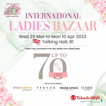 Takashimaya-International-Ladies-Bazaar-Sale-350x350 Now till 10 Apr 2023: Takashimaya International Ladies Bazaar Sale